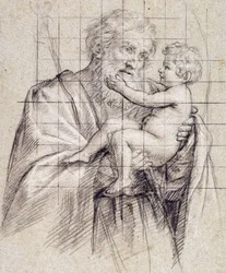 Saint Joseph holding the Christ Child