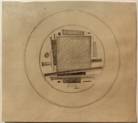 Design for a Suprematist Painting on Porcelain