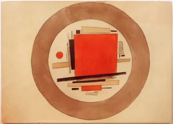 Project of a Suprematist Painting for Porcelain
