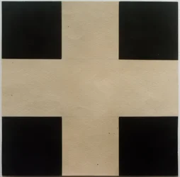White Cross on a Black Ground