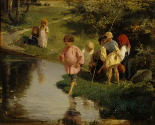 Children Fishing, 1882