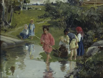 Children Fishing