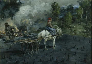 Soil Preparation for Linseed in the Vologda Region, 1873