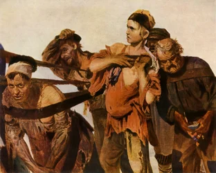 Detail of the Burlaks on the Volga