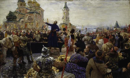 Minin Appeals to the People of Nizhny Novgorod in 1611