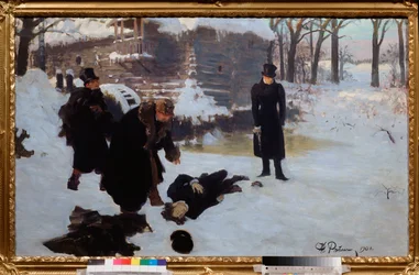 The duel. (The death of the poet Alexander Pushkin (1799-1837), killed by his rival Georges Charles de Heeckeren d