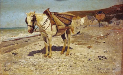 Horse for Stone Hauling in Veules