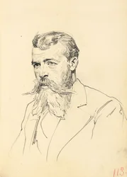 Portrait of a Man with Moustache and Beard
