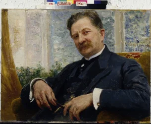Portrait of Engineer Y.M. Vengerov by Ilya Repin