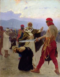 Saint Nicholas of Myra saves three innocents from death, 1890