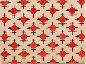 Suprematist Pattern. Fabric Design