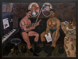 Self-Portrait and Portrait of Pyotr Konchalovsky