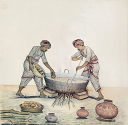 Sugar making, Bombay, c.1873