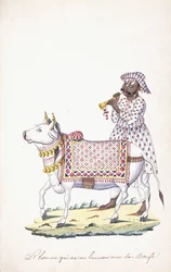 A man with his ox, c. 1825