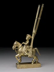 A mounted warrior with rocket-launchers, Indian, c.1795