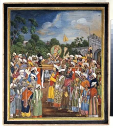 Akbar Shah II Receives the British Resident