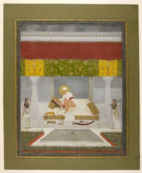 Chitarman II (Kalyan Das), Muhammad Shah Making Love, c.1735