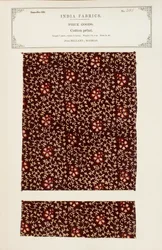 Cotton print sample from Bellary in Madras, from The Collection of the Textile Manufacturers of India, by John Forbes Watson, published in 1866
