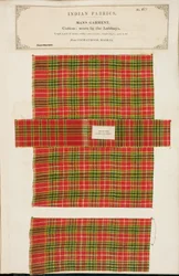 Cotton sample from Coonathoor in Madras, from The Collection of the Textile Manufacturers of India, by John Forbes Watson, published in 1866