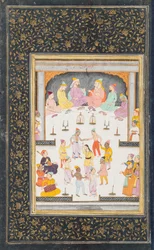 Dervishes Dancing Before a Group of Muslim Divines