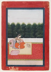 Dhanashri Ragini, page from a Ragamala series, c.1790 or earlier