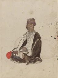Figure of Seated Man