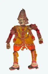 Giant shadow puppet from Karnataka