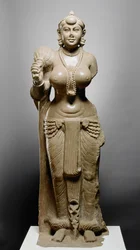 Goddess with Fly Whisk, Didarganj Patna culture, 300 BC