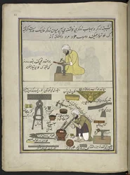 Goldsmiths Making Jewellery, 86 Drawings Bound into a Volume Depicting Trades and Occupations in Kashmir