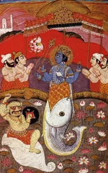 Vishnu, second deity of the Hindu trinity