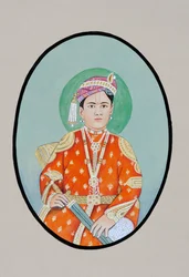 Miniature Painting of Maharaja Ganga Singh Bikaner