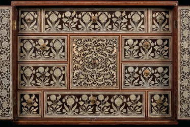 Mughal cabinet, Gujarat or Sindh, Western India