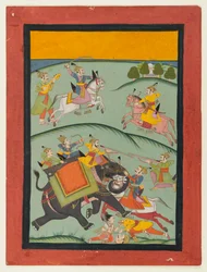 Nata Ragini, page from a dispersed Ragamala series, after 1800