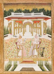 Nawab Mir Alam Bahadur and Raja Chandu Lal Bahadur