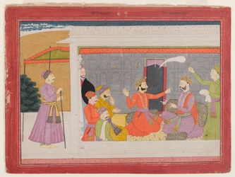 Page from a Rukmini Haran series, c.1780-1800