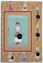 Portrait of the Courtier Khosrow, Son of Nasr Muhammad Khan, c.1650-60