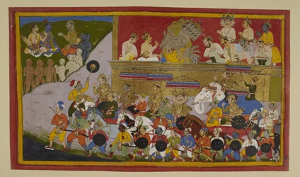 Ravana’s brothers and sons prepare for battle after Kumbhakarna’s death