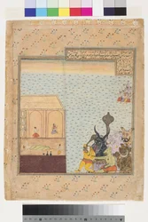 Six demons and nine gods approach a house where a man sleeps, c.1625