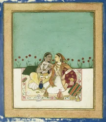 Two Women on a Terrace
