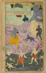 Rama and Laksmana join the attack upon Lanka (Vol.2 fol.237)