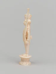 White Pawn, Chess Piece, India, 1820 circa