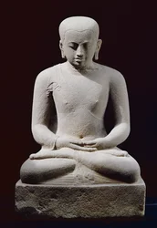 Meditating Monk, from Candi Plaosan