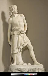 David with the Sling, 1858