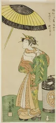 The Actor Segawa Kikunojo II as the Courtesan Hitachi in Part Two of the Play Wada