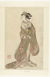 Actor Onoe Tamizo I in Female Role