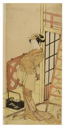 Kabuki Actor in Character as a Woman (Onnagata)