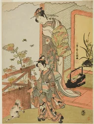 The Actor Onoe Matsusuke I as Oiso no Tora (?), and Otani Taniji