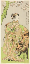 The Actor Segawa Kikunojo II as the Courtesan Maizuru in the Play 