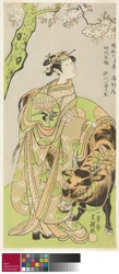 The Actor Segawa Kikunojo II as the Courtesan Maizuru in the Play Furisode Kisaragi Soga