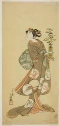 The Actor Yamashita Kyonosuke I in a Female Role